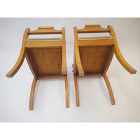 Paar schwedische Hocker aus Birke um 1880–1900 - Hocker