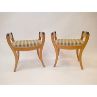 Paar schwedische Hocker aus Birke um 1880–1900 - Hocker