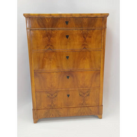 Biedermeier Pfeilerkommode Nussbaum furniert um 1855 - Möbel