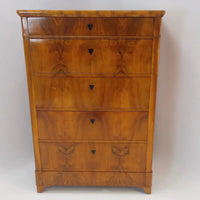 Biedermeier Pfeilerkommode Nussbaum furniert um 1855 - Möbel
