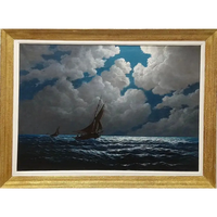 Segelschiff im Mondschein – Lucien Boulnois - Bilder