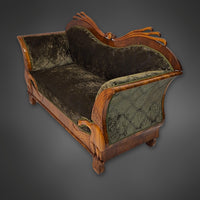 Adler-Canapé von Wilhelm Kimbel, Mainz um 1830 – Spätempire-Sofa aus Mahagoni