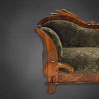 Adler-Canapé von Wilhelm Kimbel, Mainz um 1830 – Spätempire-Sofa aus Mahagoni