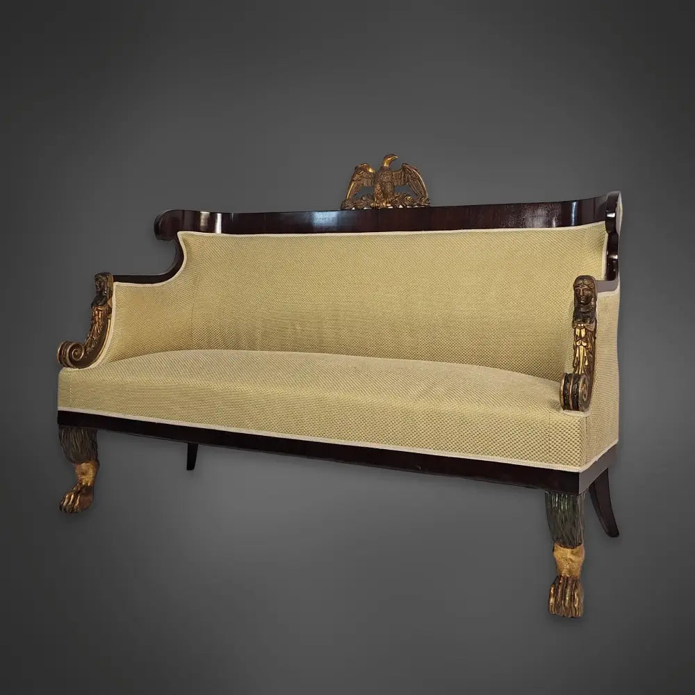 Wiener Biedermeier-Sitzgruppe: Sofa und zwei Sessel
