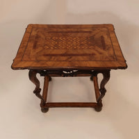 German baroque table from the 18th century with wonderful inlay work