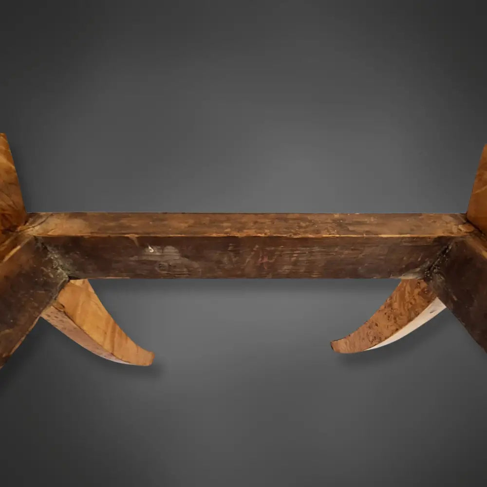 Vier Armlehnstühle Maserbirke russisches/baltisches