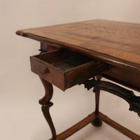 German baroque table from the 18th century with wonderful inlay work