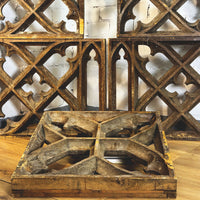 Neo-Gothic wooden appliqués from the 19th century.