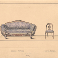 Adler-Canapé von Wilhelm Kimbel, Mainz um 1830 – Spätempire-Sofa aus Mahagoni