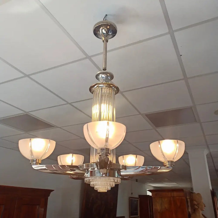 Deckenlampe von Petitot Art Déco um 1930 - Leuchten