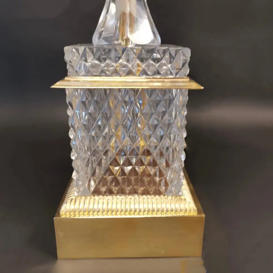 Baccarat Lampe mit Schwänenhälsen um 1950 - Leuchten