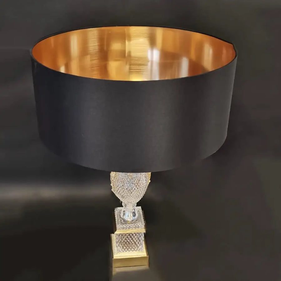 Baccarat Lampe mit Schwänenhälsen um 1950 - Leuchten