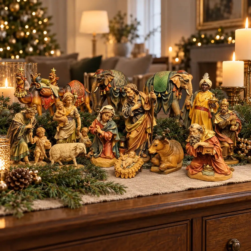 Bergland Krippe Woodcarvings in Ahorn - Sammlerstücke
