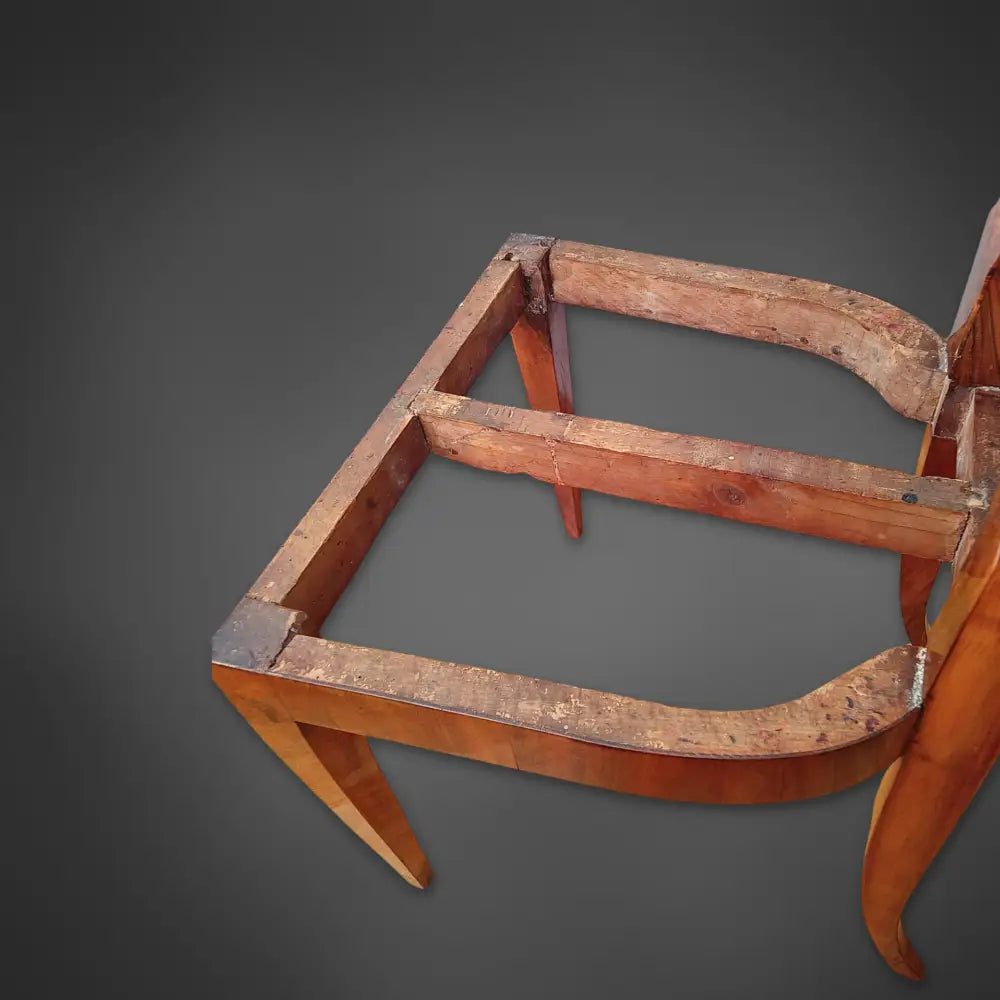 Eleganter Satz von 6 Wiener Fächerstühlen