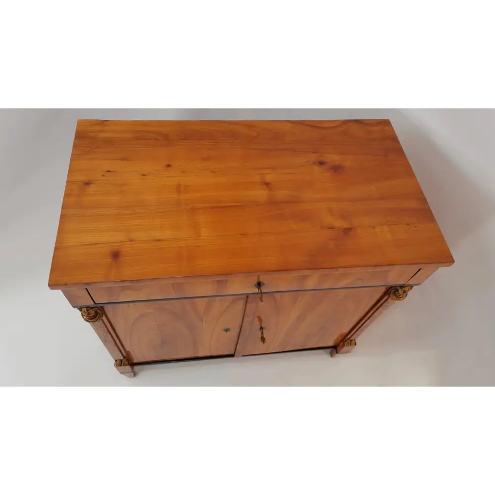 Biedermeier Halbschrank mit Karyatiden um 1820 - Halbschrank