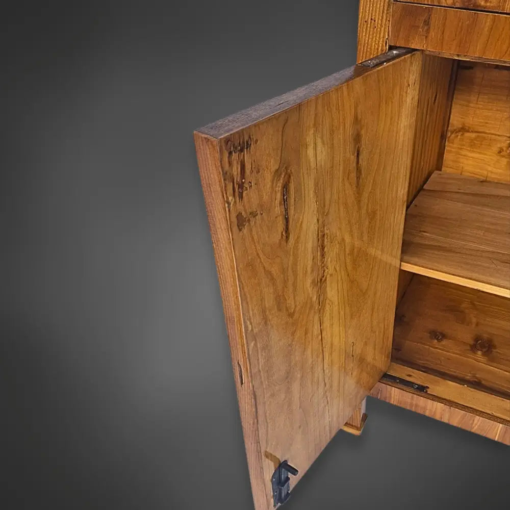 Biedermeier-Halbschrank Kirschbaum furniert Süddeutschland