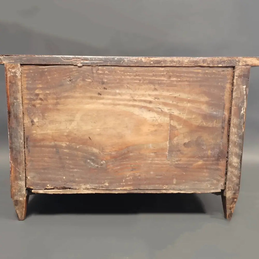 Biedermeier Miniatur Kommode Nussbaum Furniert