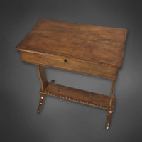 Biedermeier-Nähtisch Kirschbaum massiv um 1825 - Salontisch