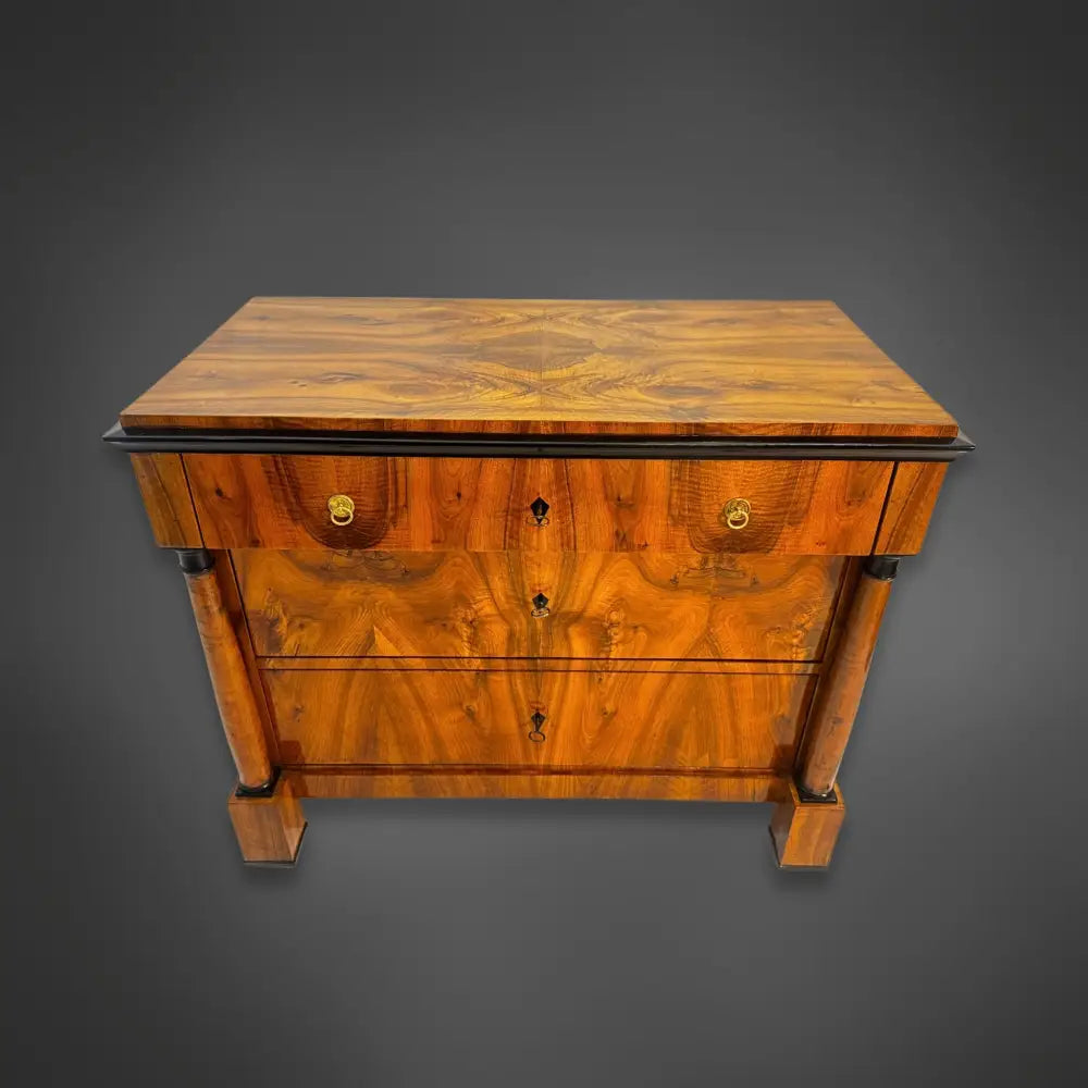 Biedermeier Schreibkommode Nussbaum – um 1820 - kommode