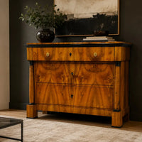 Biedermeier Schreibkommode Nussbaum – um 1820 - kommode