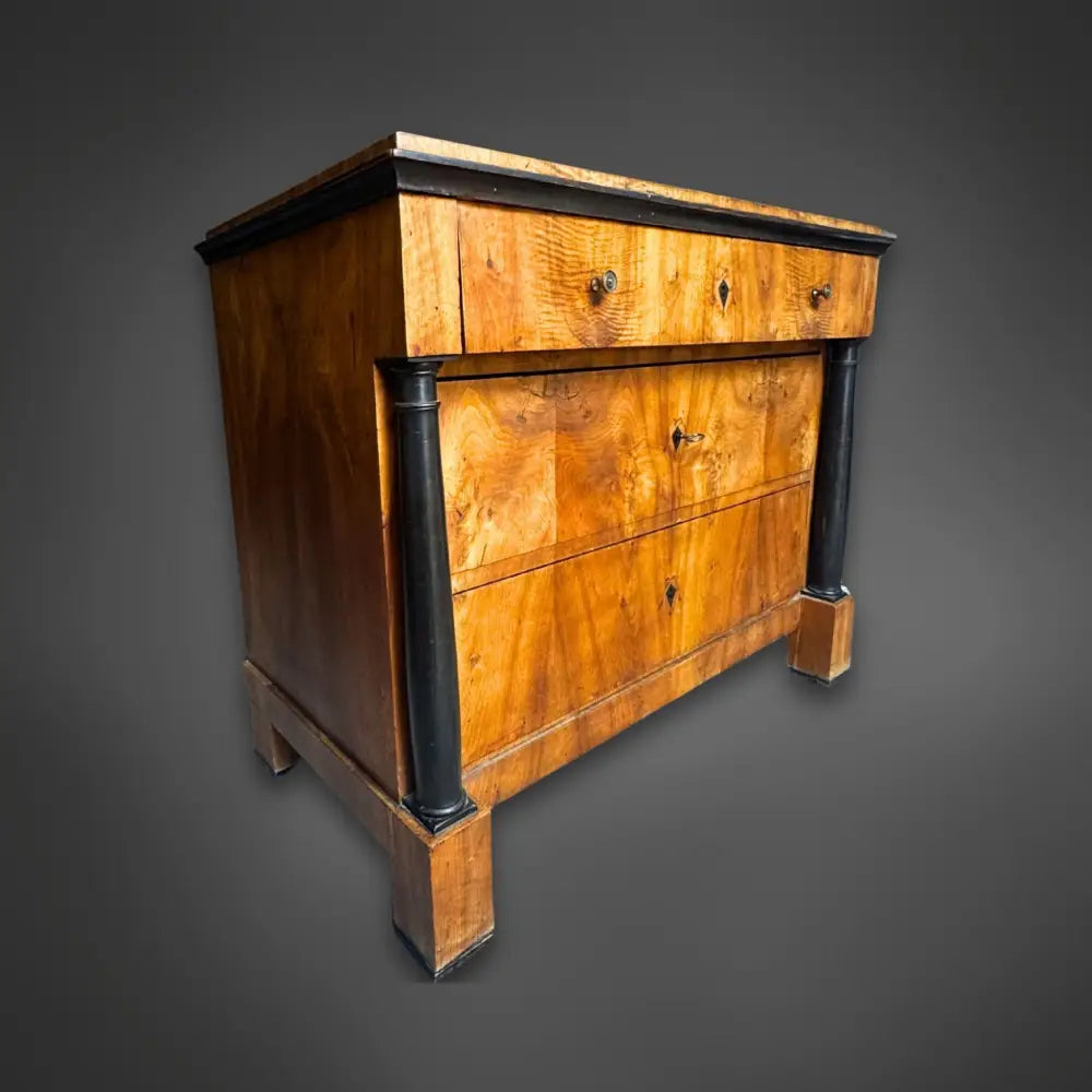Biedermeier Schreibkommode Nussbaum – um 1820/1830 - kommode