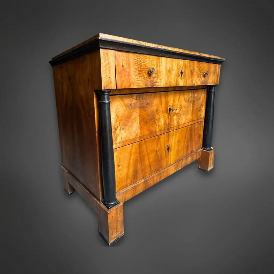 Biedermeier Schreibkommode Nussbaum – um 1820/1830 - kommode