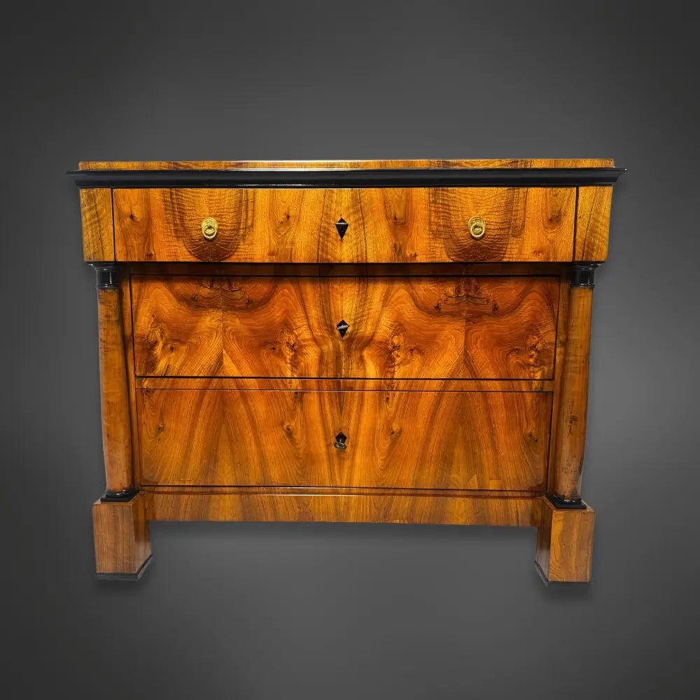 Biedermeier Schreibkommode Nussbaum – um 1820 - kommode