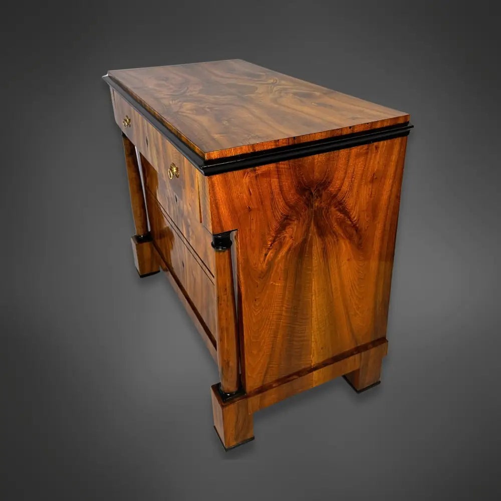 Biedermeier Schreibkommode Nussbaum – um 1820 - kommode