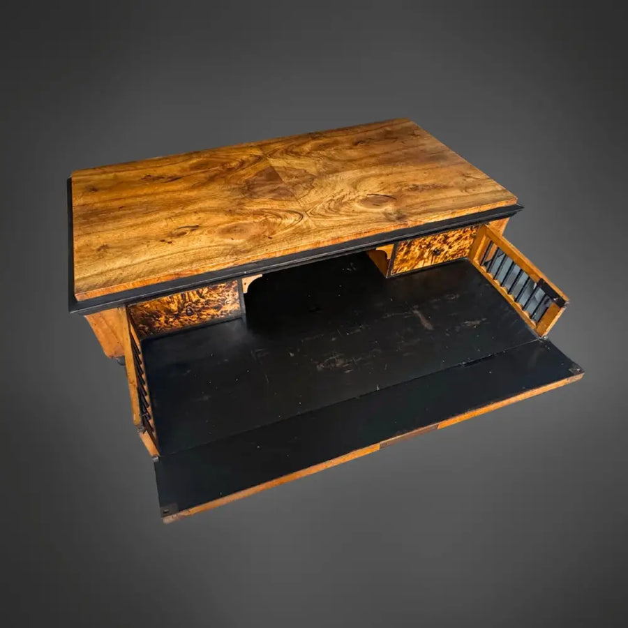 Biedermeier Schreibkommode Nussbaum – um 1820/1830 - kommode