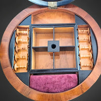 Seltener Biedermeier-Globustisch / Nähtisch