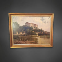 Ölgemälde auf Leinwand - Franz Becker Schloss Colditz –