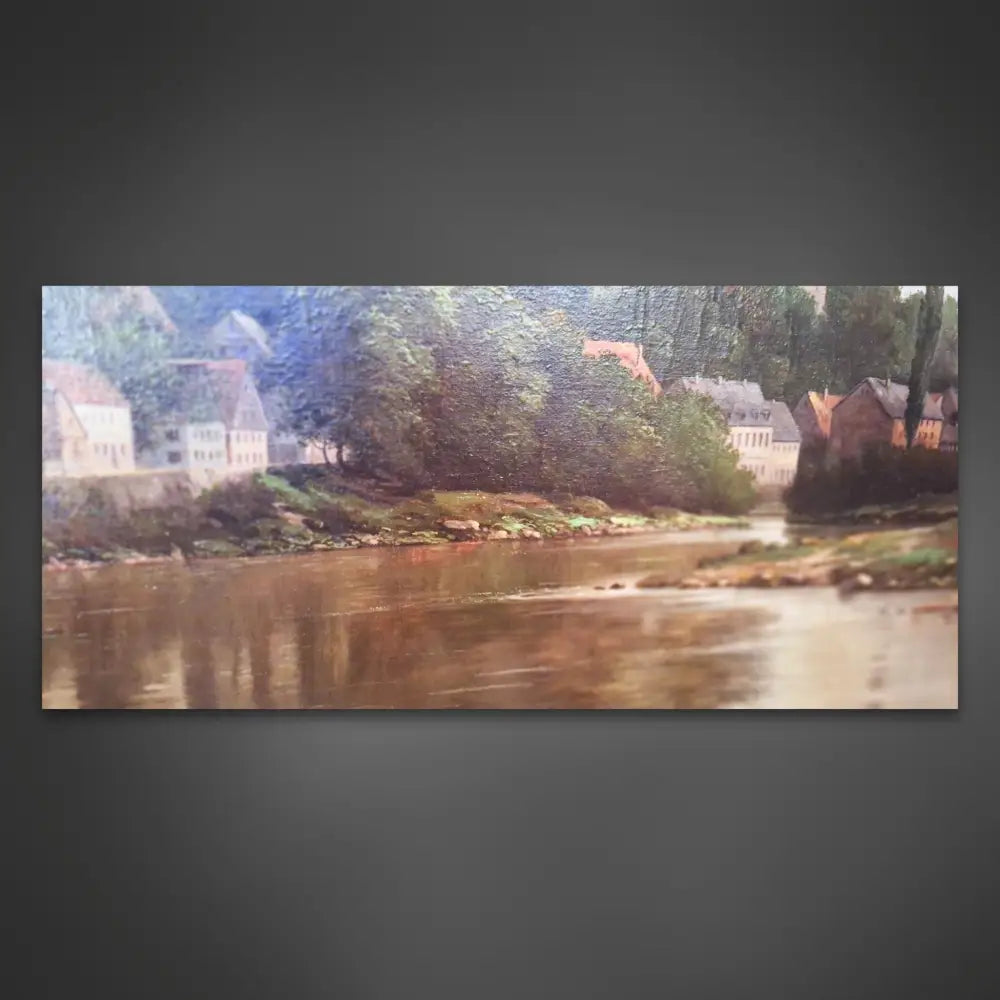 Ölgemälde auf Leinwand - Franz Becker Schloss Colditz –