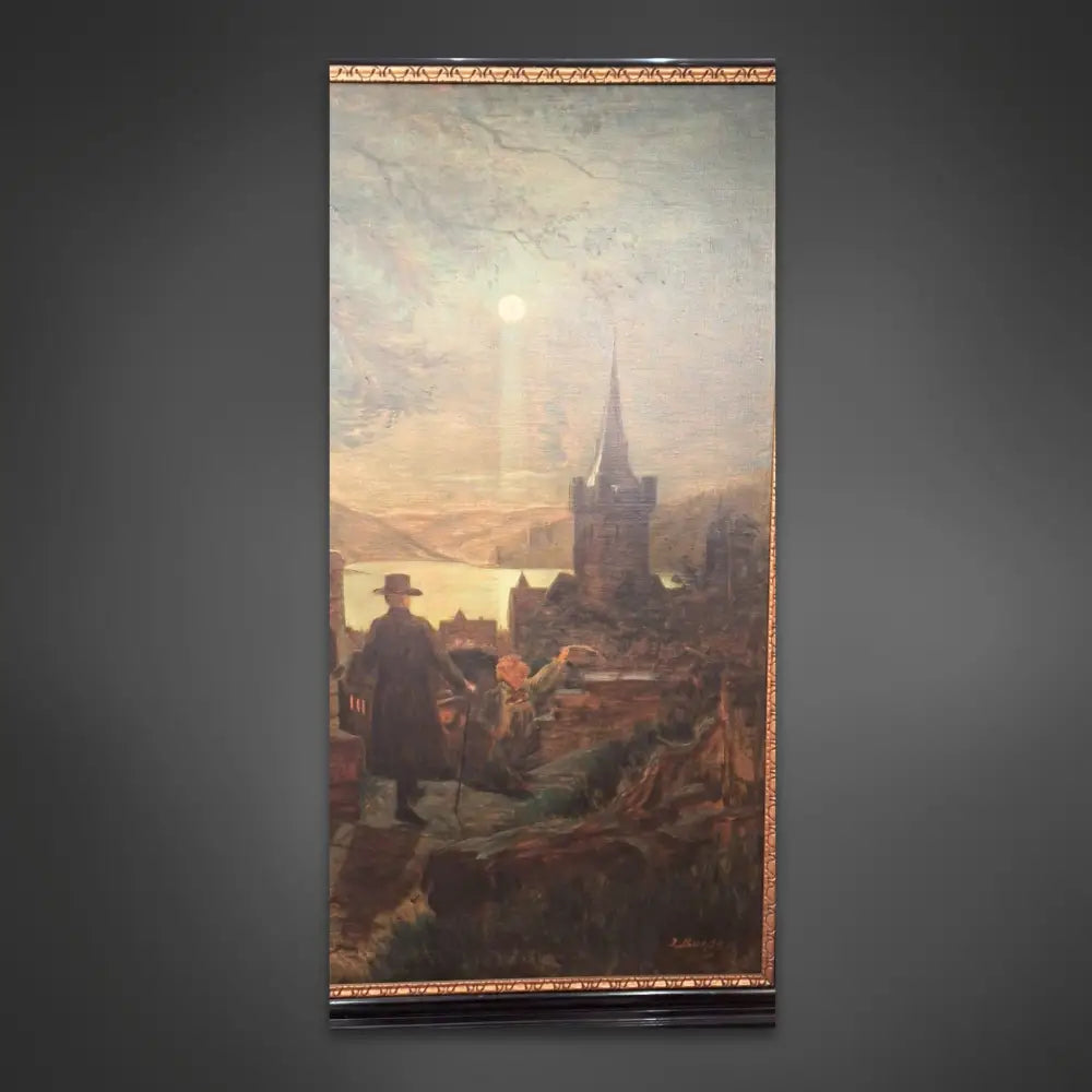 Ölgemälde auf Leinwand - Franz Becker Schloss Colditz –