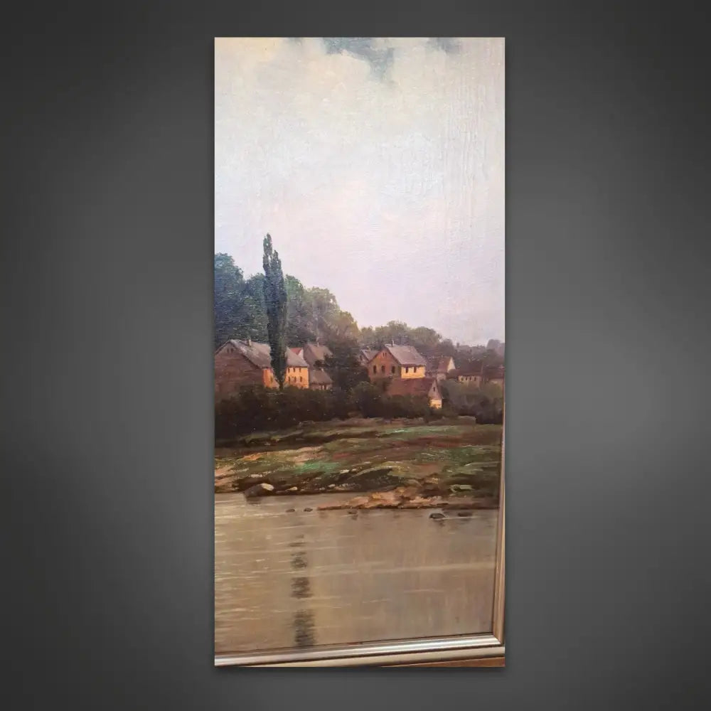 Ölgemälde auf Leinwand - Franz Becker Schloss Colditz –