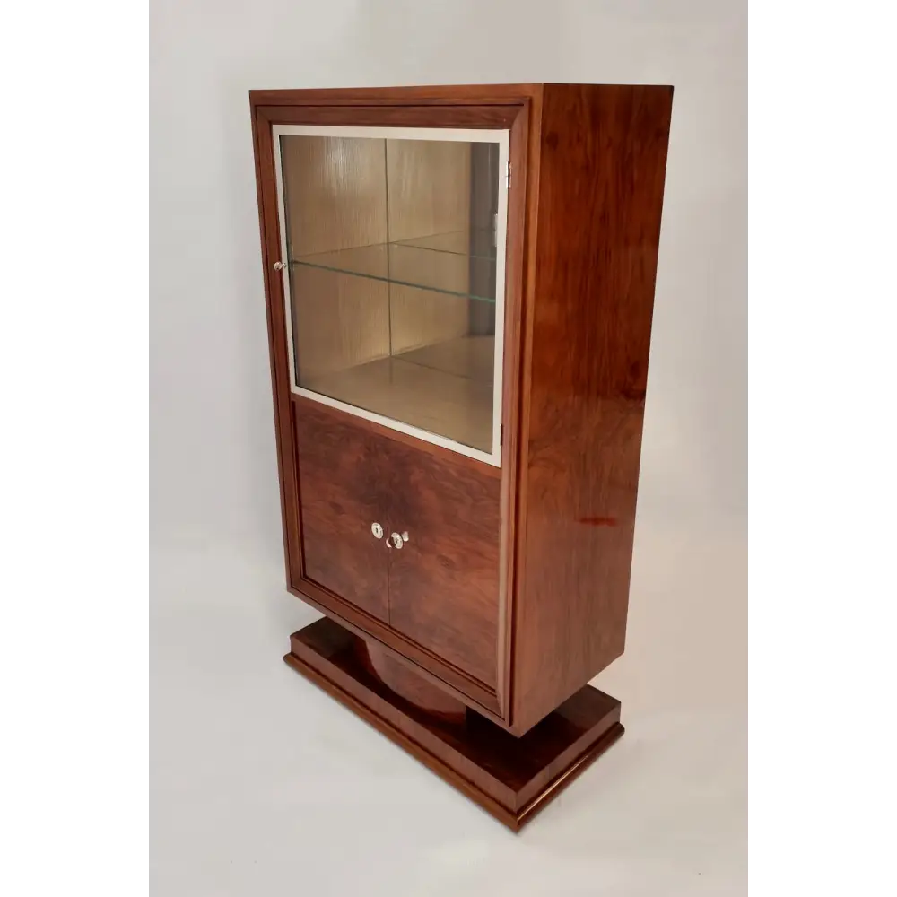 Vitrine Art Déco Nussbaum furniert um 1920 - Möbel
