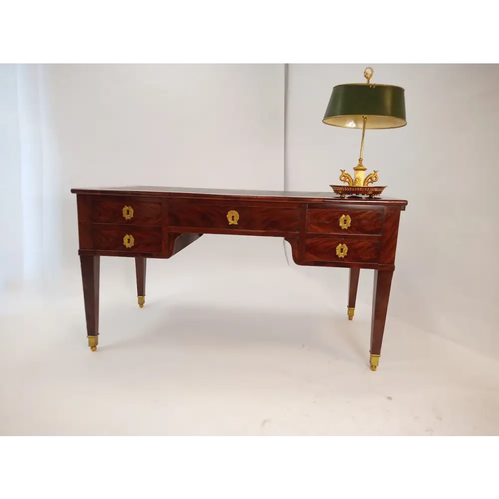 Empire Schreibtisch Mahagoni auf Eiche furniert um 1805
