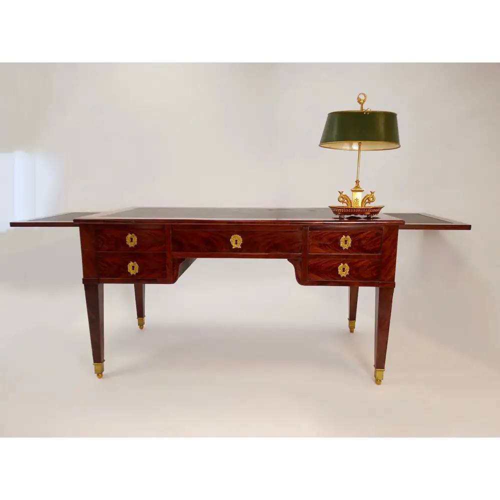 Empire Schreibtisch Mahagoni auf Eiche furniert um 1805