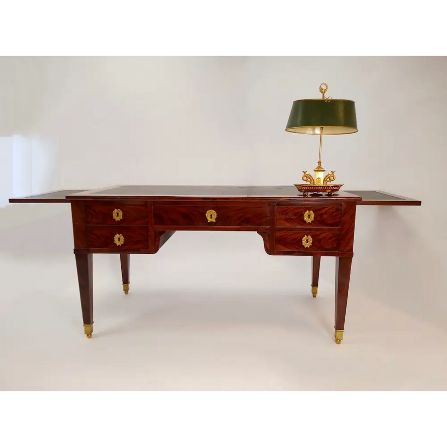 Empire Schreibtisch Mahagoni auf Eiche furniert um 1805