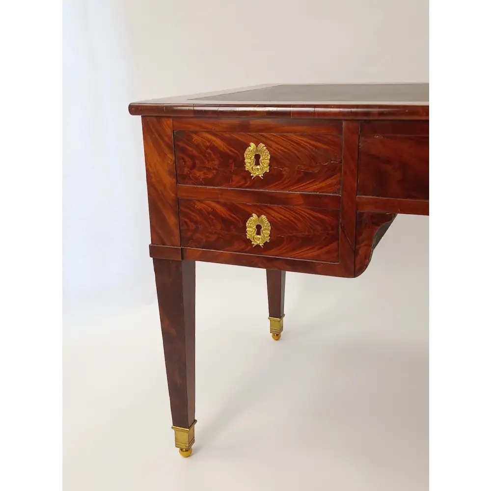 Empire Schreibtisch Mahagoni auf Eiche furniert um 1805