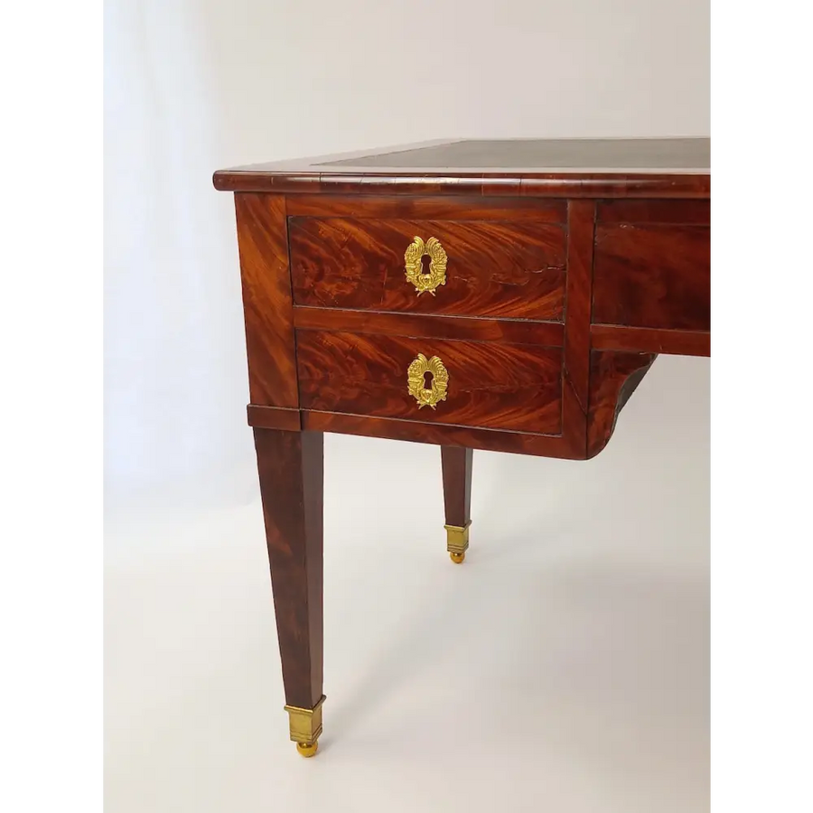 Empire Schreibtisch Mahagoni auf Eiche furniert um 1805
