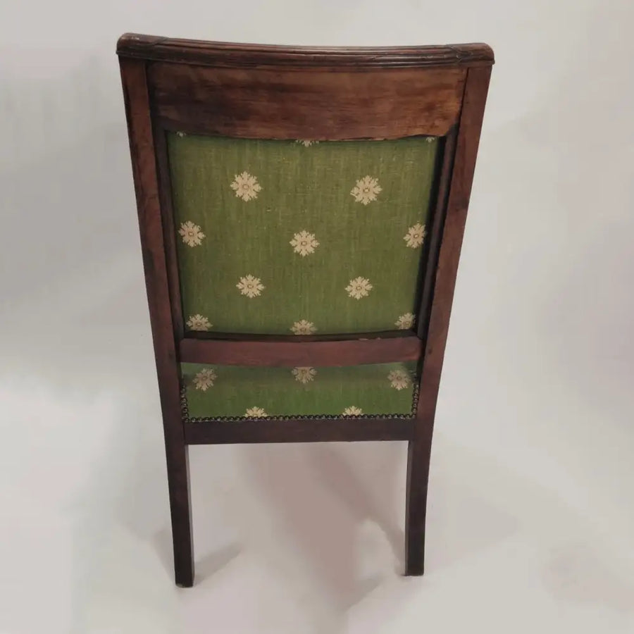Empire Sessel mit Delphinköpfe in Mahagoni - Sessel