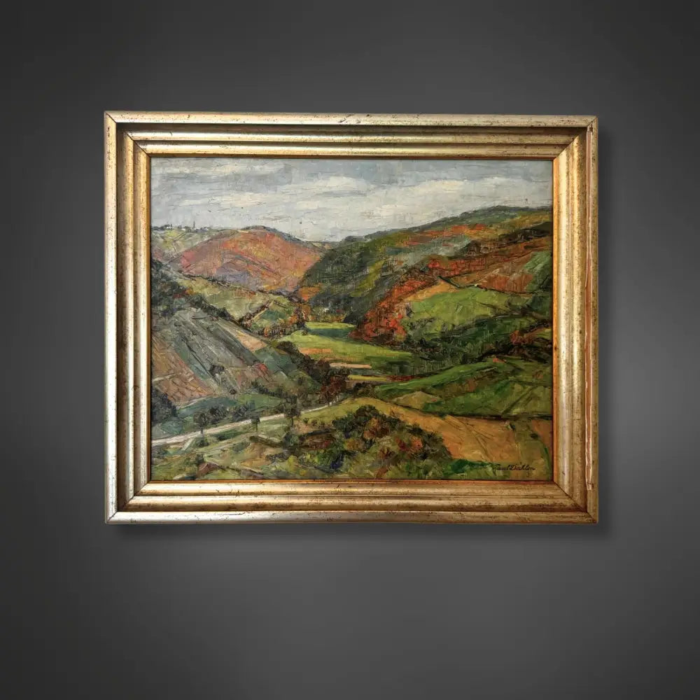 Gemälde Paul Dahlen - Blick ins Wispertal 1934 - Bilder
