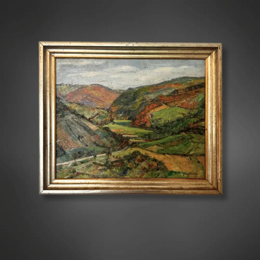 Gemälde Paul Dahlen - Blick ins Wispertal 1934 - Bilder