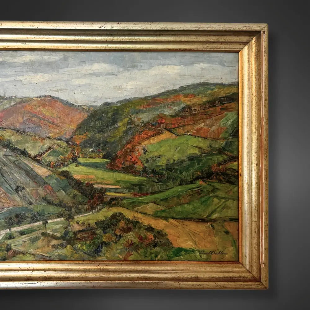 Gemälde Paul Dahlen - Blick ins Wispertal 1934 - Bilder