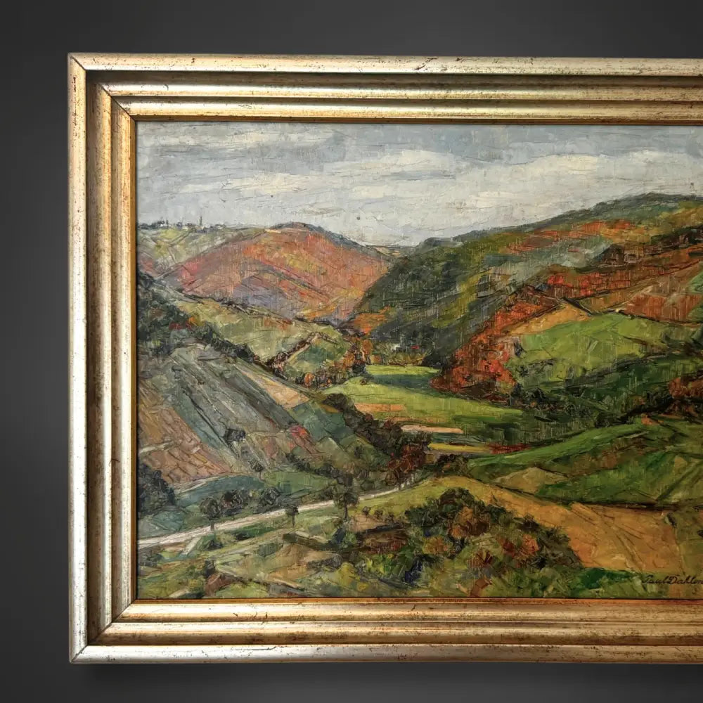 Gemälde Paul Dahlen - Blick ins Wispertal 1934 - Bilder
