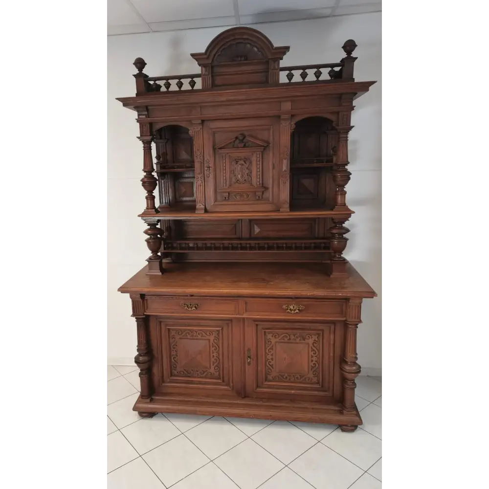 Gründerzeit Anrichte aus massiver Eiche um 1880
