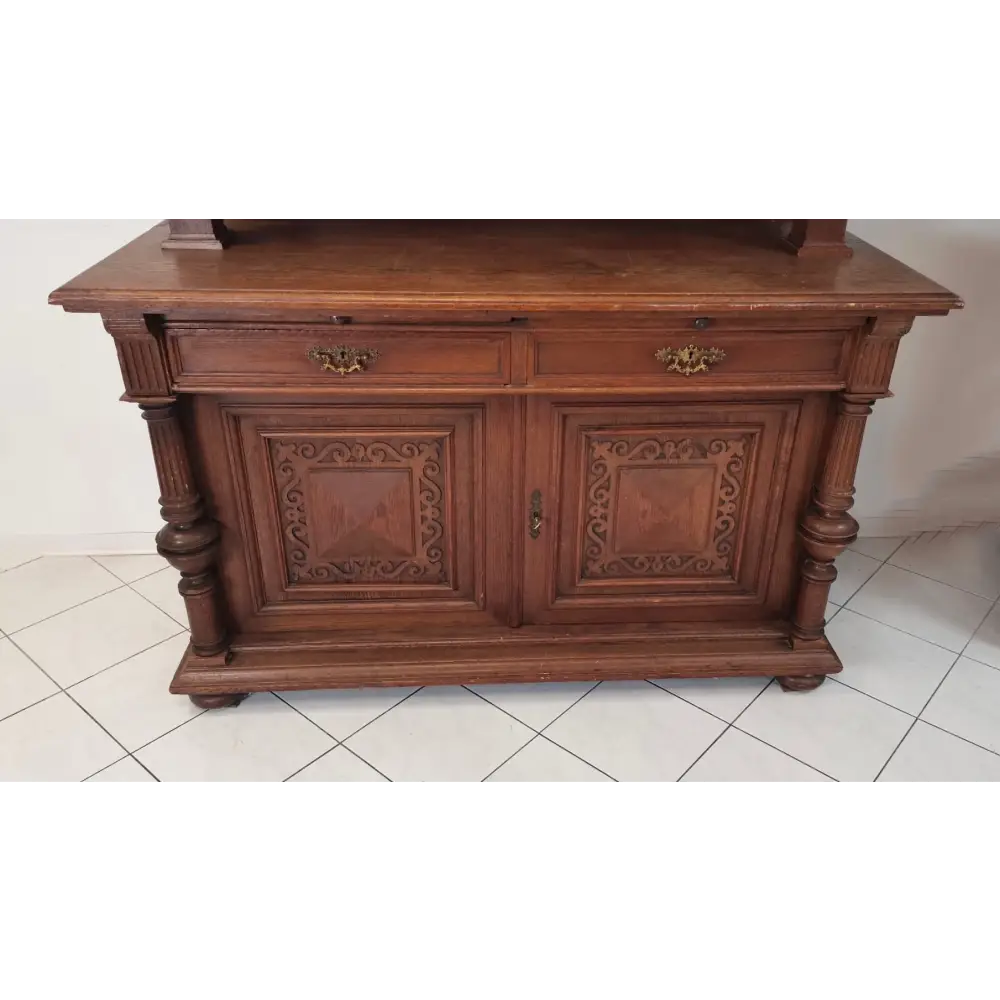 Gründerzeit Anrichte aus massiver Eiche um 1880