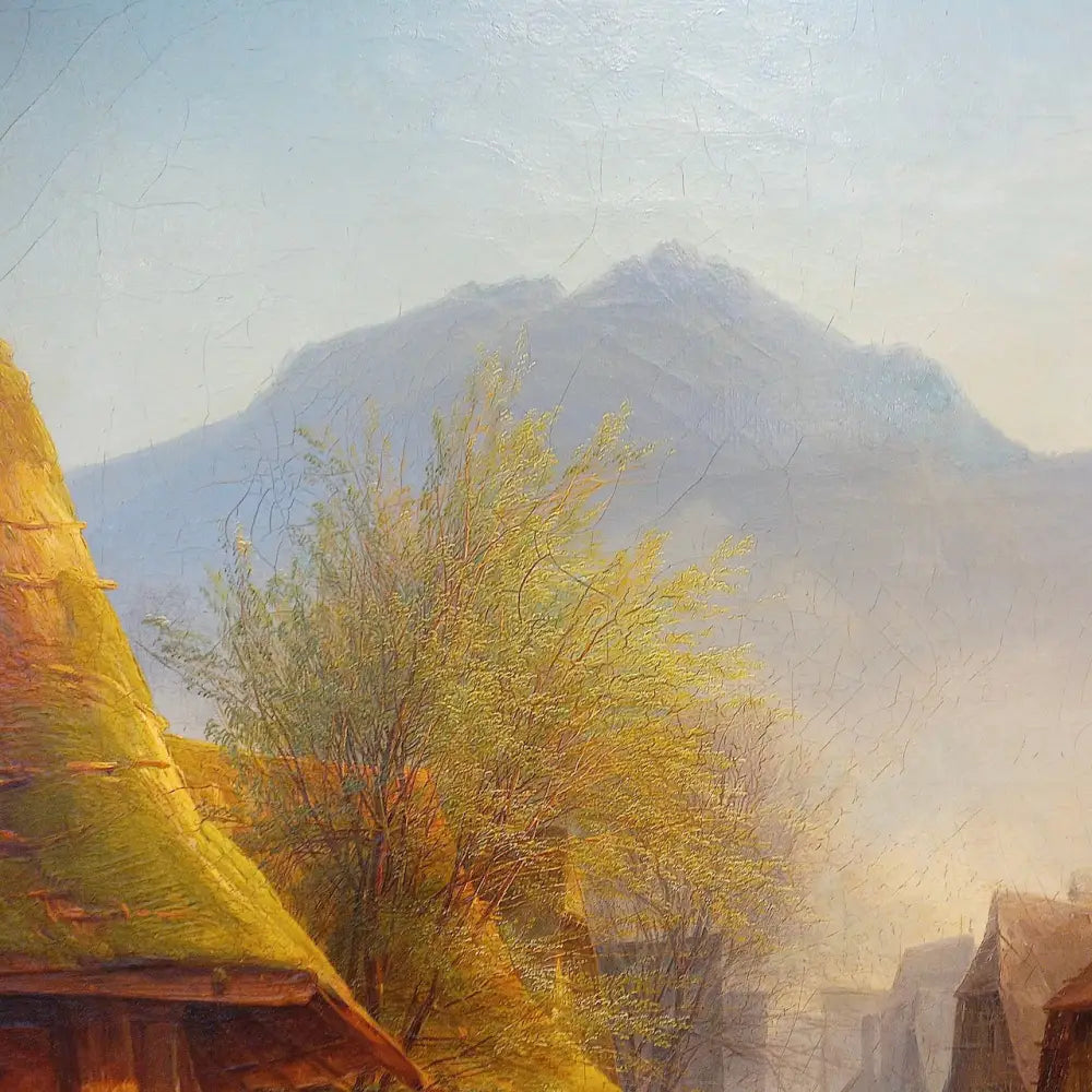 Mühle am Fluss - Johann Adolf Lasinsky signiert - Bilder