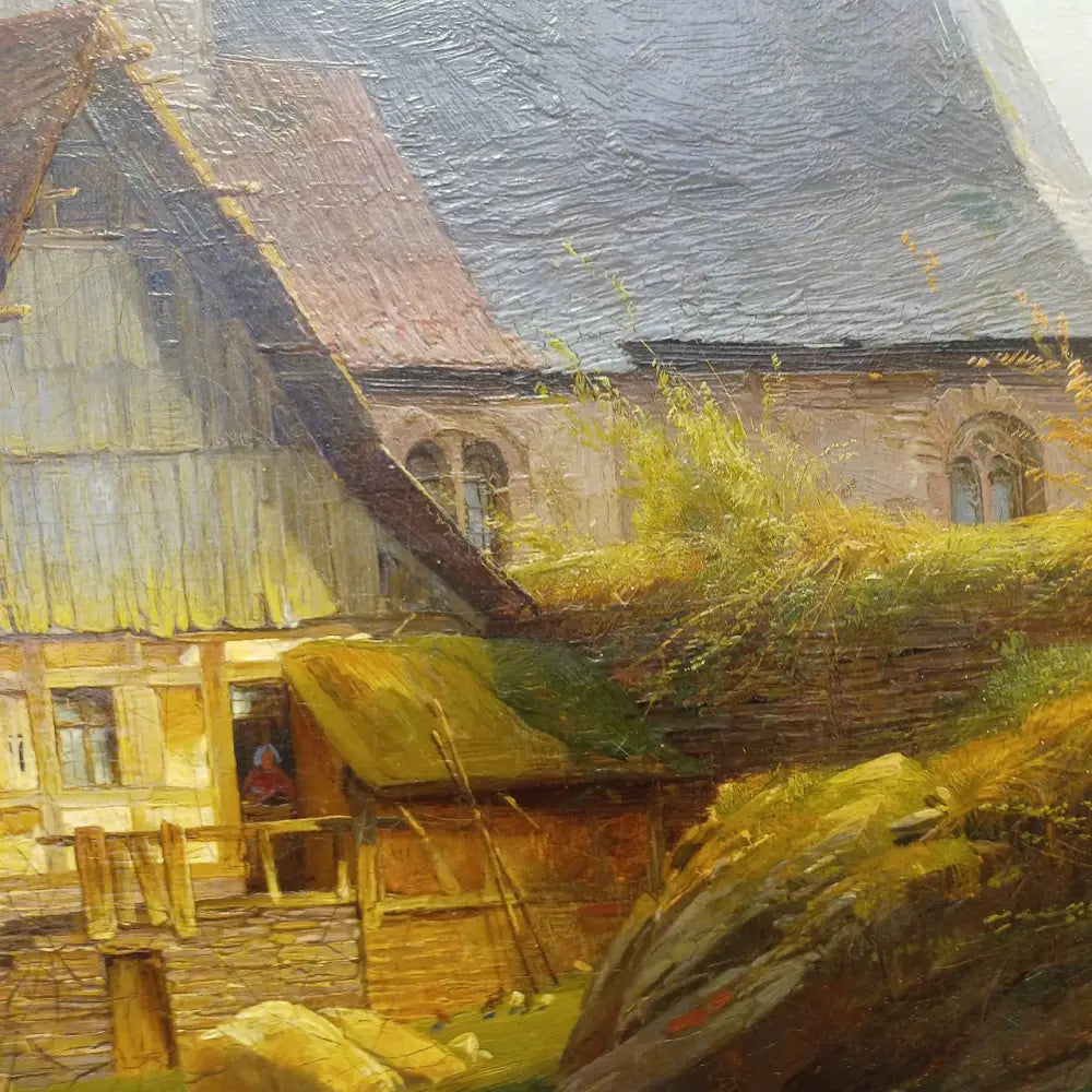 Mühle am Fluss - Johann Adolf Lasinsky signiert - Bilder
