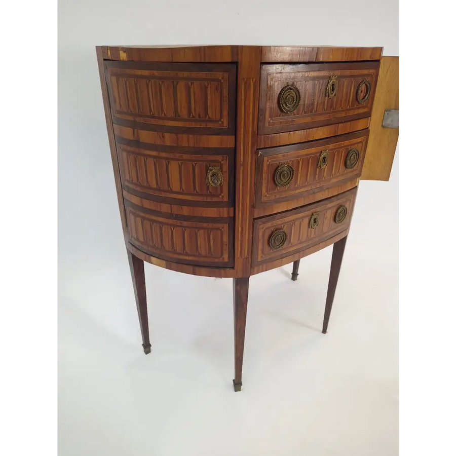 Kleine halbrunde Kommode im Stil von Louis XVI - Möbel